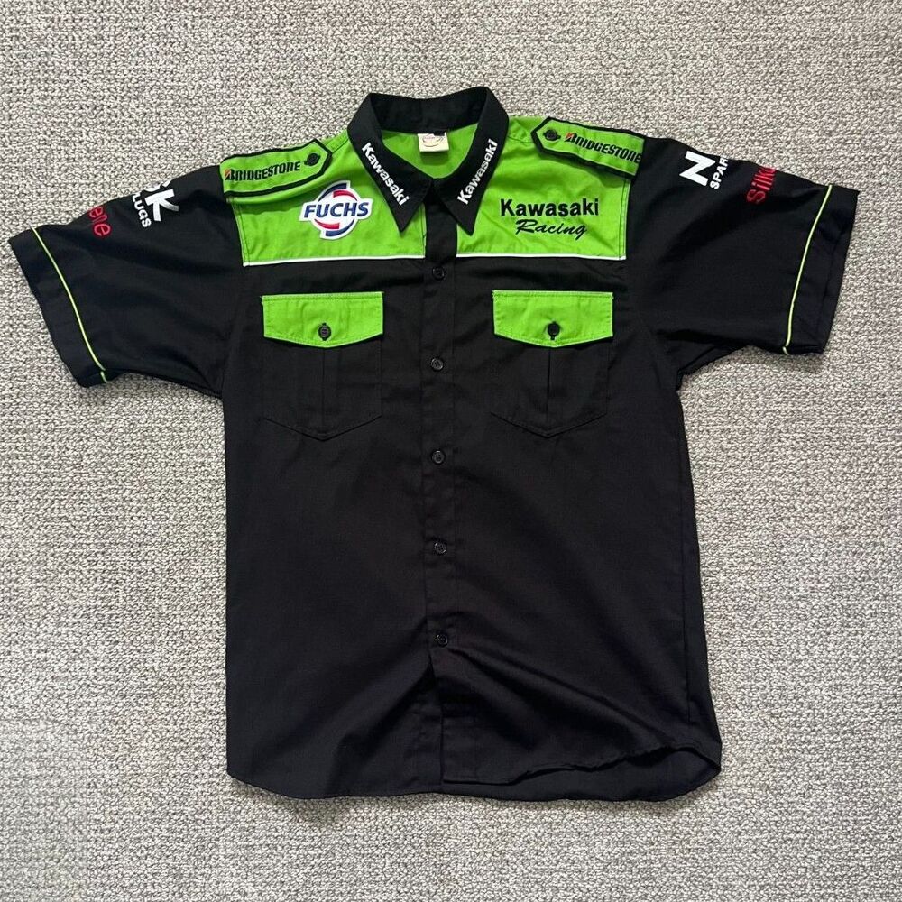Kawasaki Racing Button Up Shirt